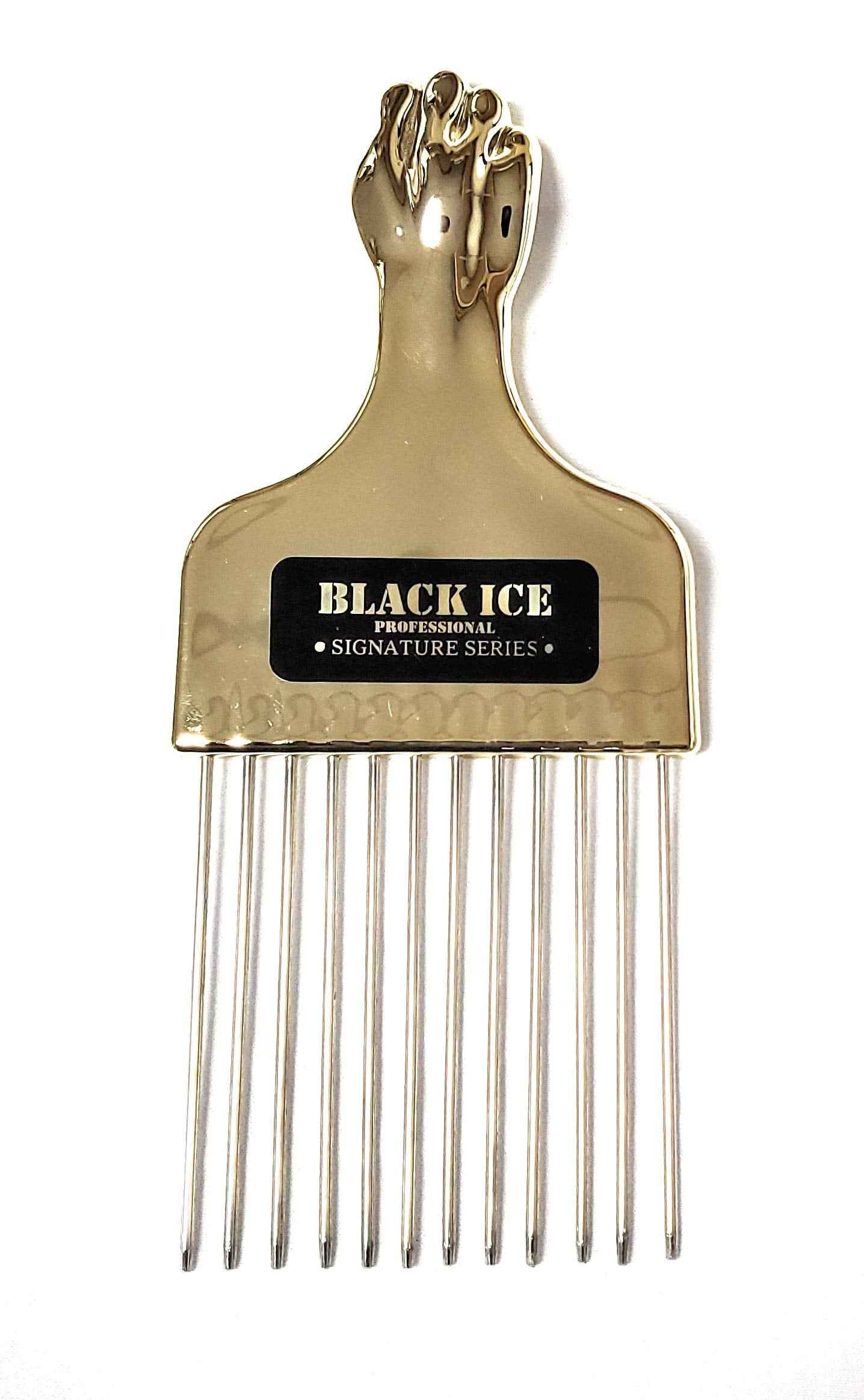 Black Ice Metal Pick Comb