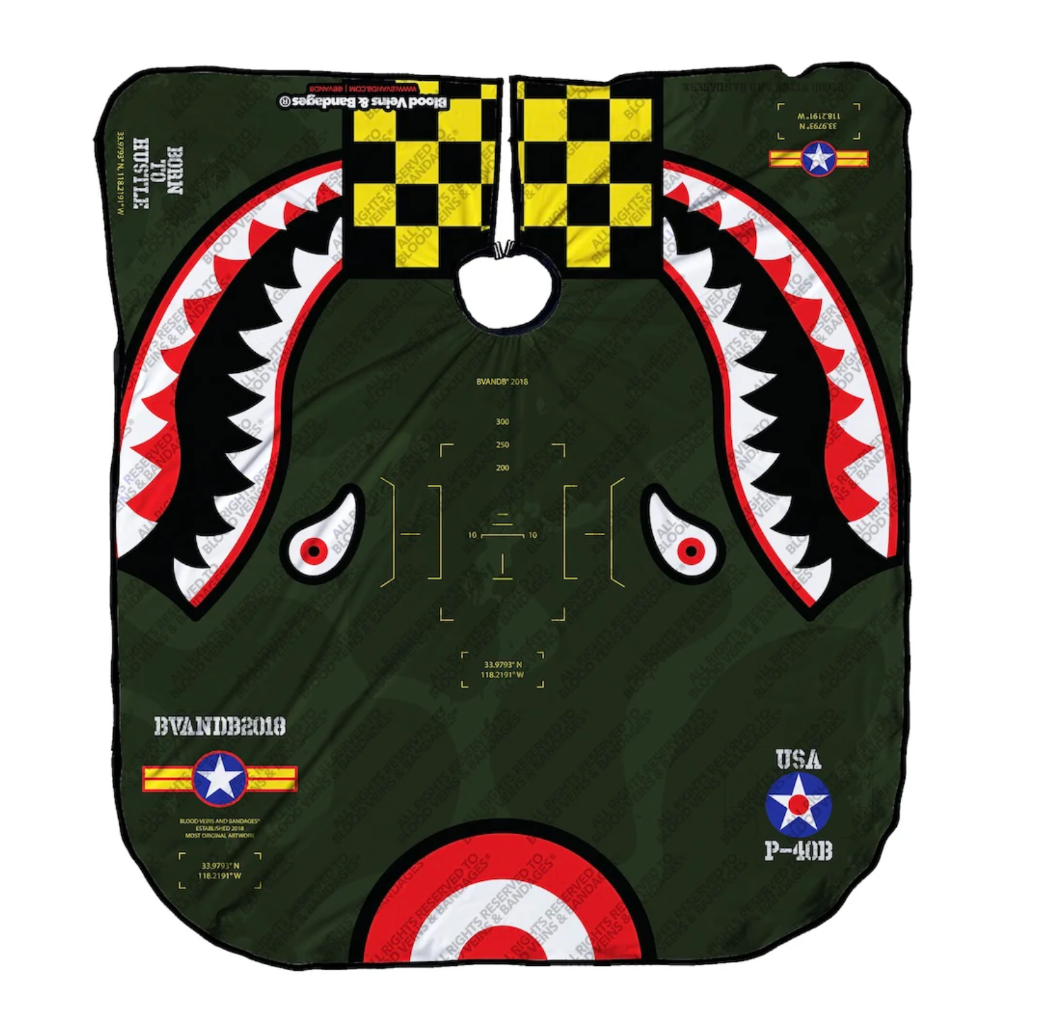 BVandB Flying Tiger Green - Collector's Capes