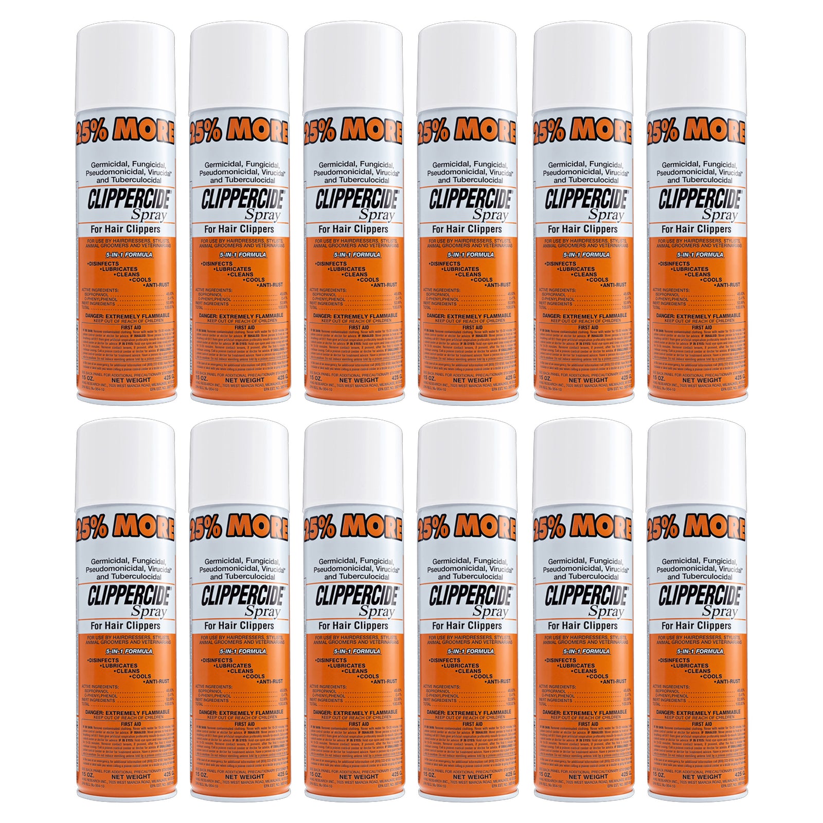 Clippercide Aerosol Spray (Pack of 12)