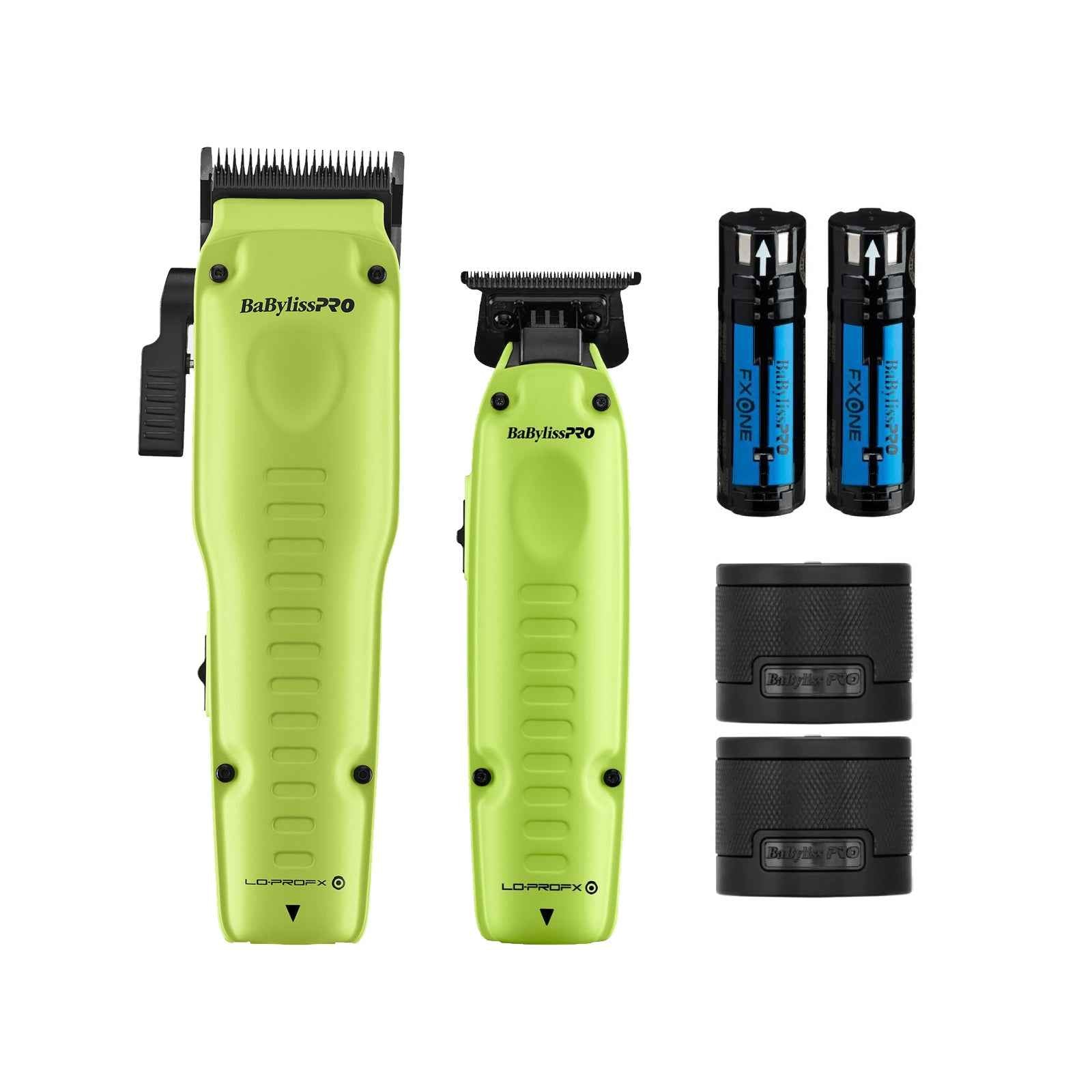 BaBylissPRO Lo-Pro FXONE Neon Clipper + Trimmer Combo (with battery and charger)