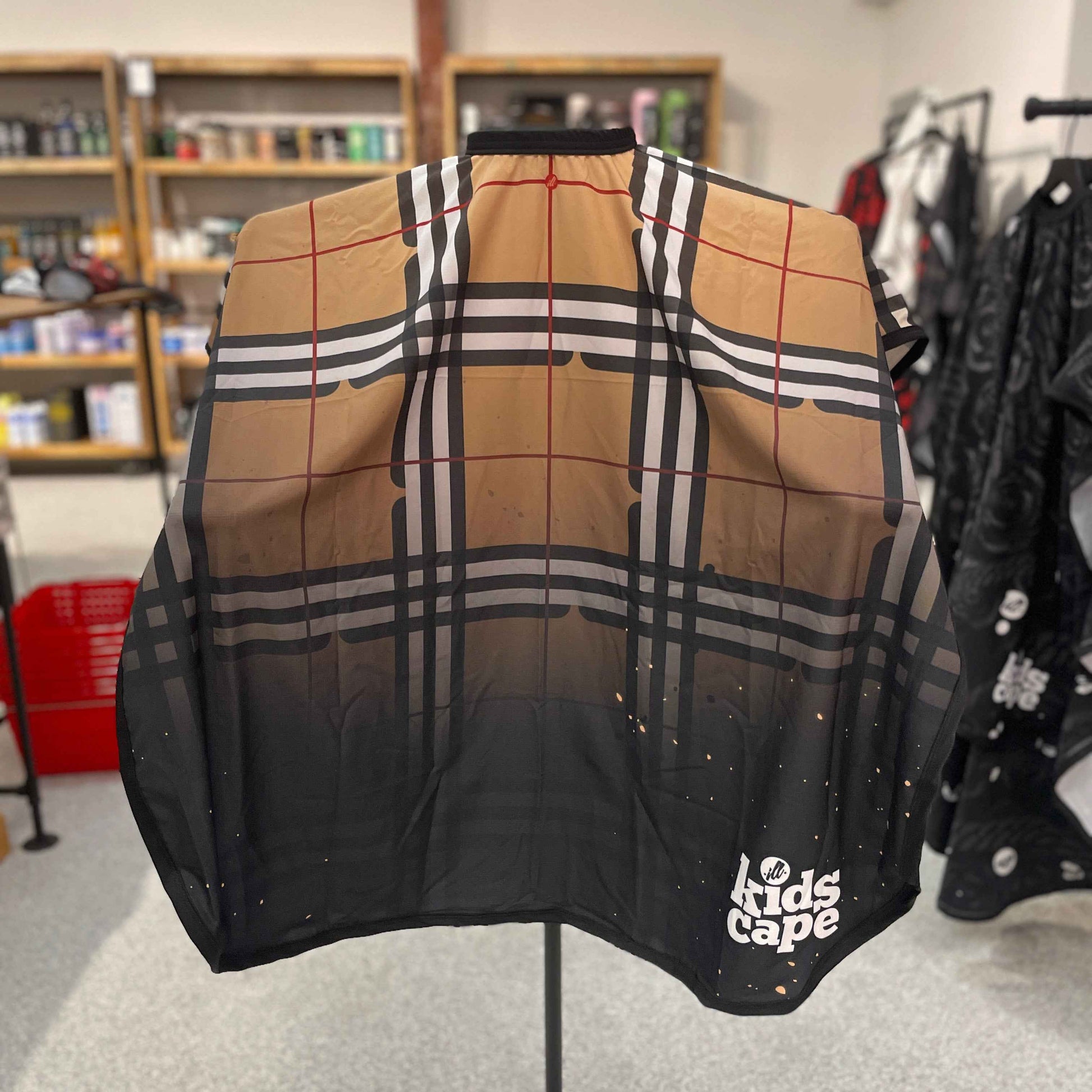 Illuzien Kids Cape - Plaid Tan