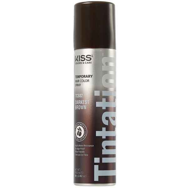 Kiss Tintation Color Spray Darkest Brown
