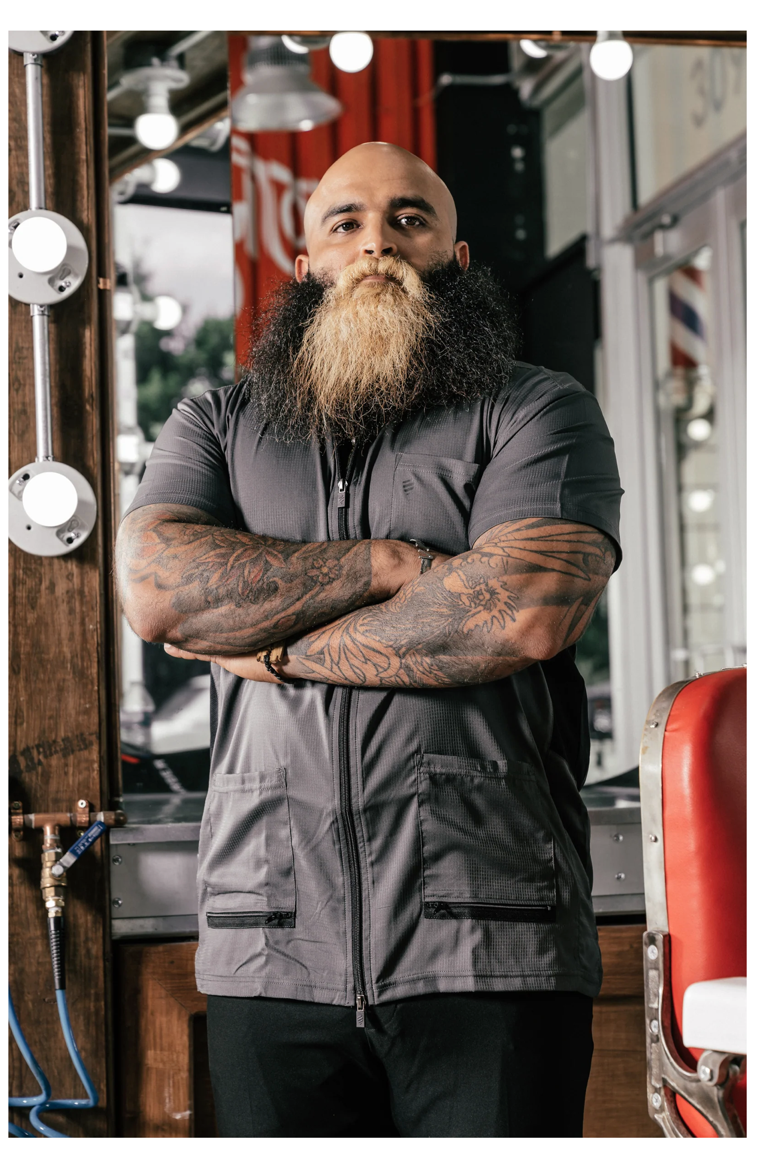 Barber Strong - Barber Jacket Gray