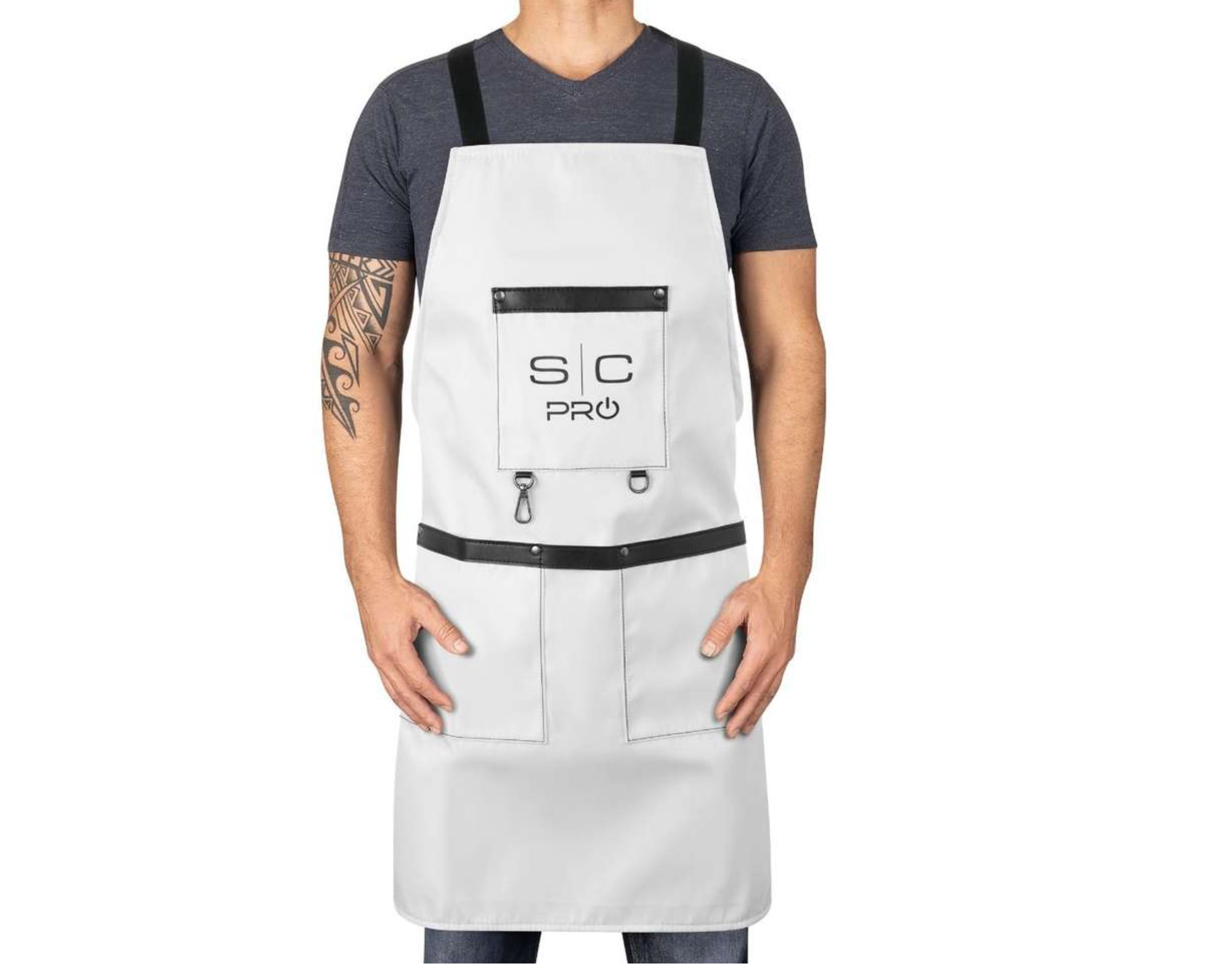 StyleCraft Studio BARBER/STYLIST APRON - WHITE