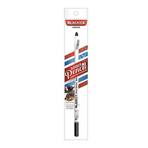 Black Ice Barber Pencil - White
