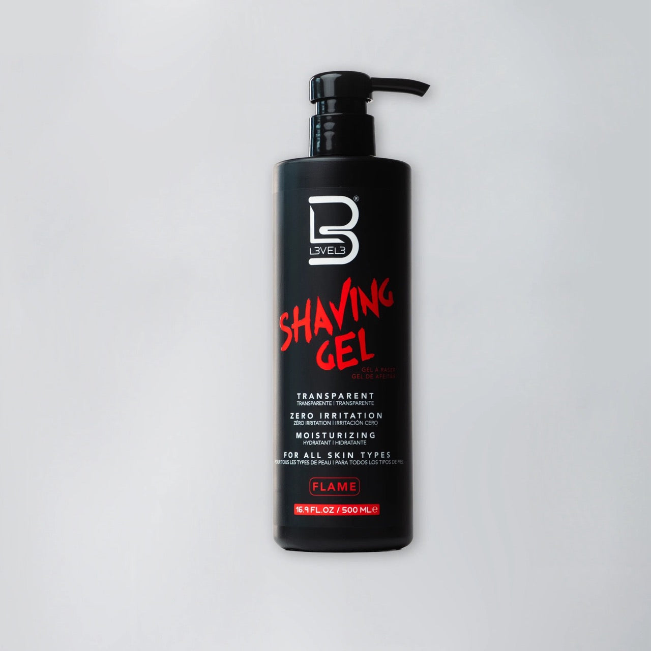 Level 3 Shave Gel Flame 500ML