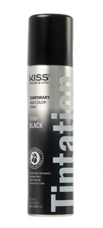 Kiss Tintation Color Spray Black - TCS01
