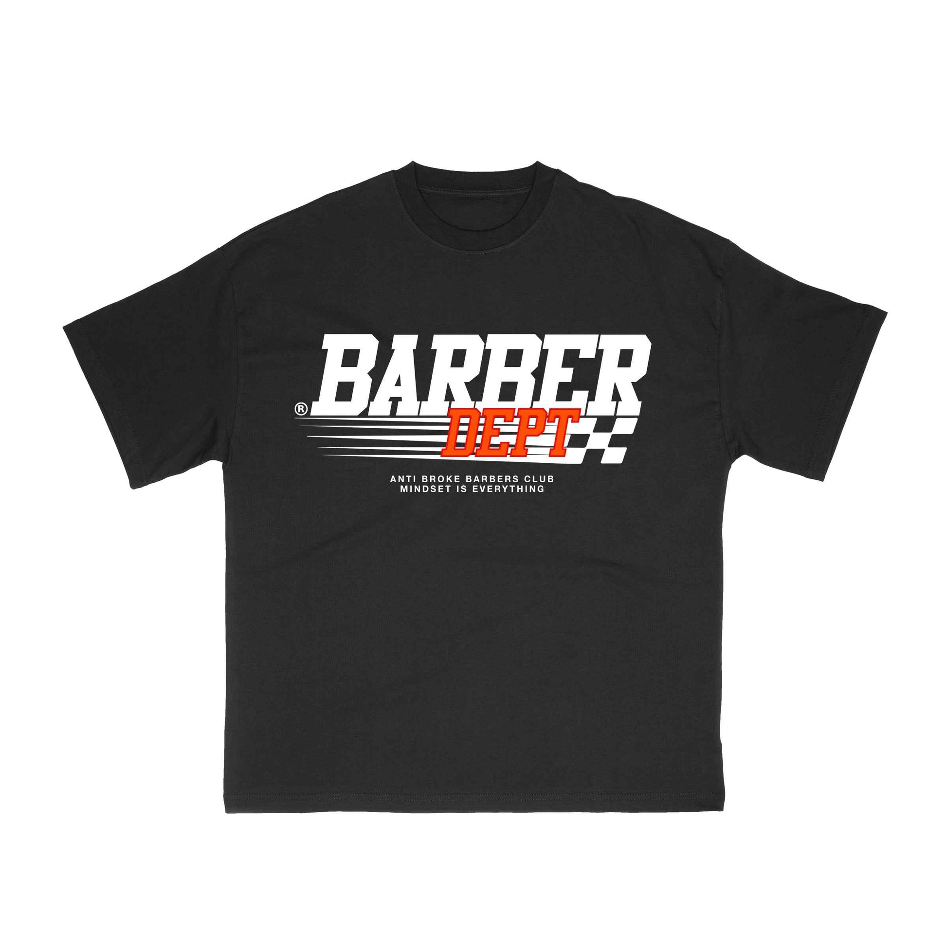 Barber Dept. Race Tee - Black