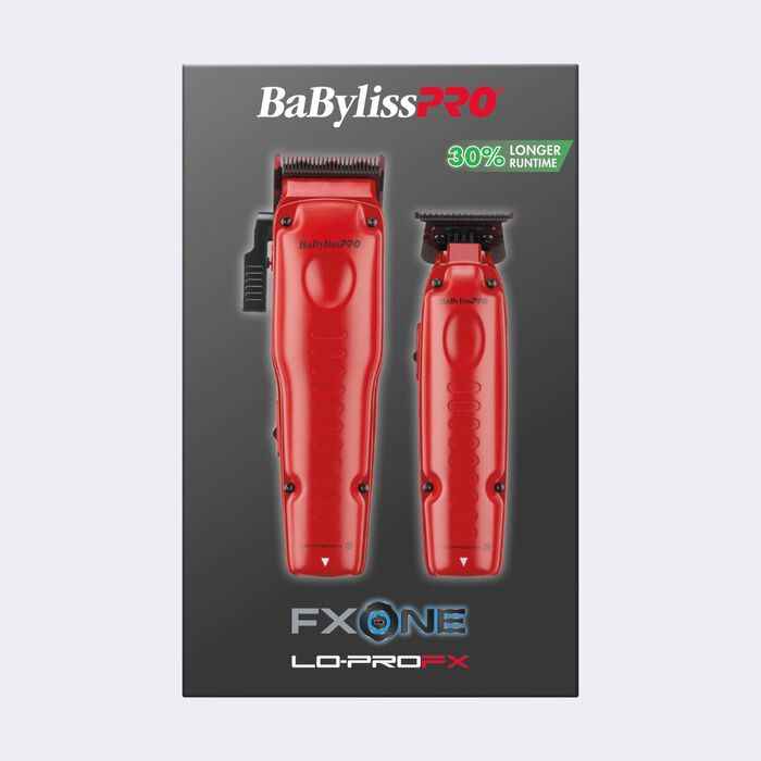 BaByliss Pro Red Fx One Lo Pro Clipper and Trimmer Combo