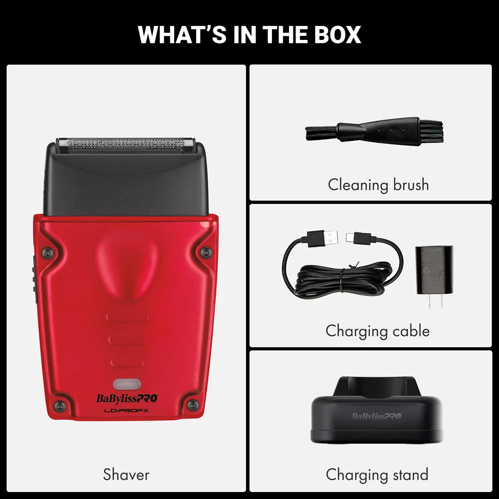 BaByliss® Compact LO-PRO Shaver - Red (#FXLPFS1RD)