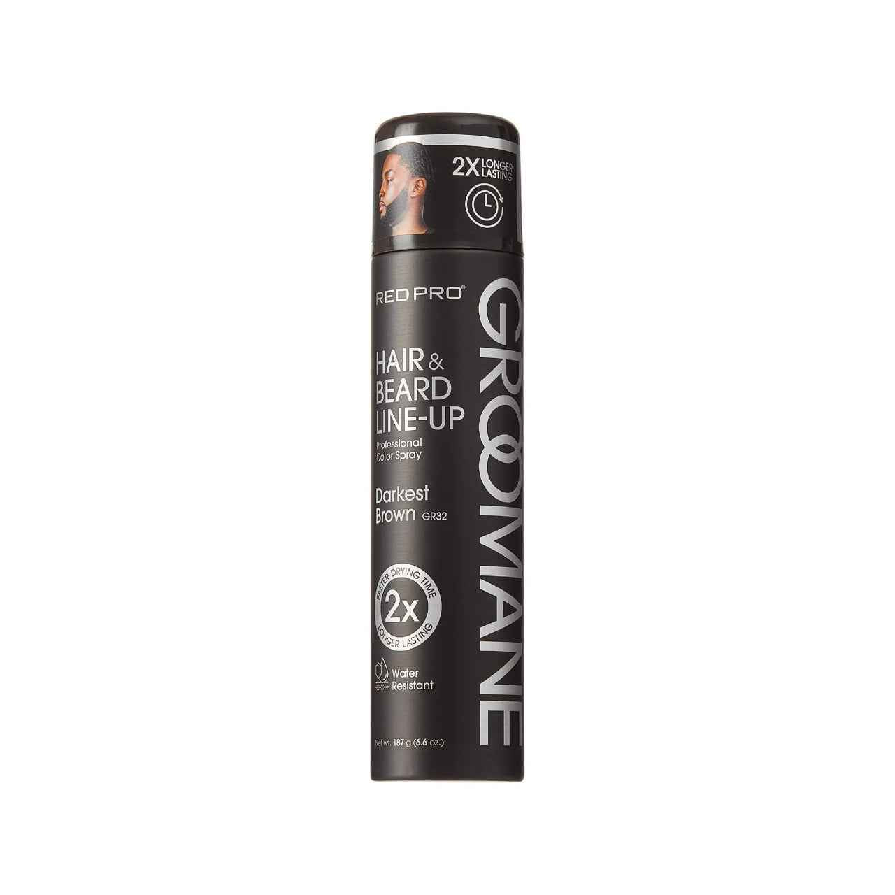 Red PRO Groomane Darkest Brown Temporary Color Spray 6.6 oz.