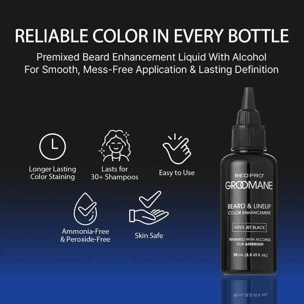 Red PRO Groomane Beard Lineup Color Enhancement – Premixed for Airbrush Use
