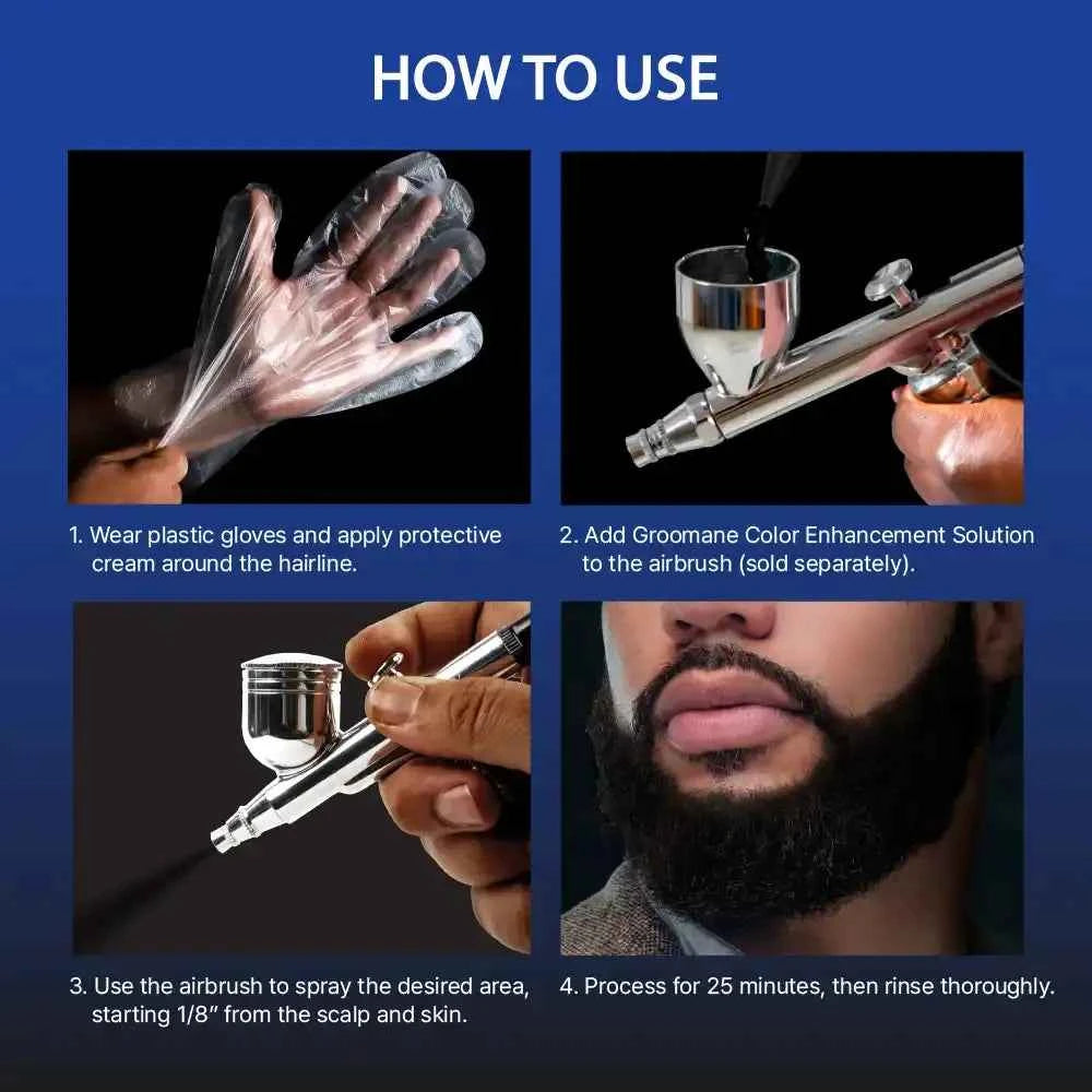 Red PRO Groomane Beard Lineup Color Enhancement – Premixed for Airbrush Use