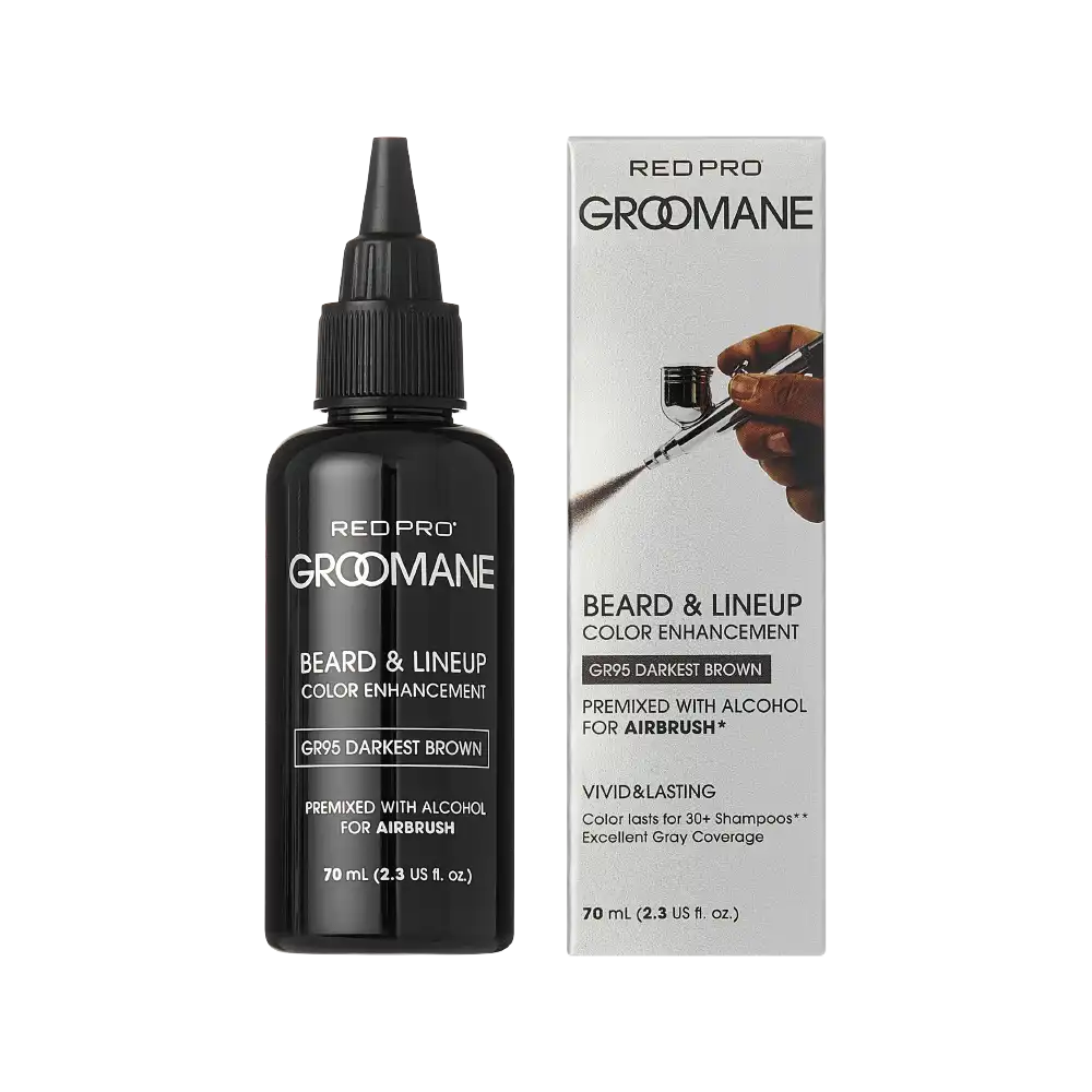 Red PRO Groomane Beard Lineup Color Enhancement – Premixed for Airbrush Use