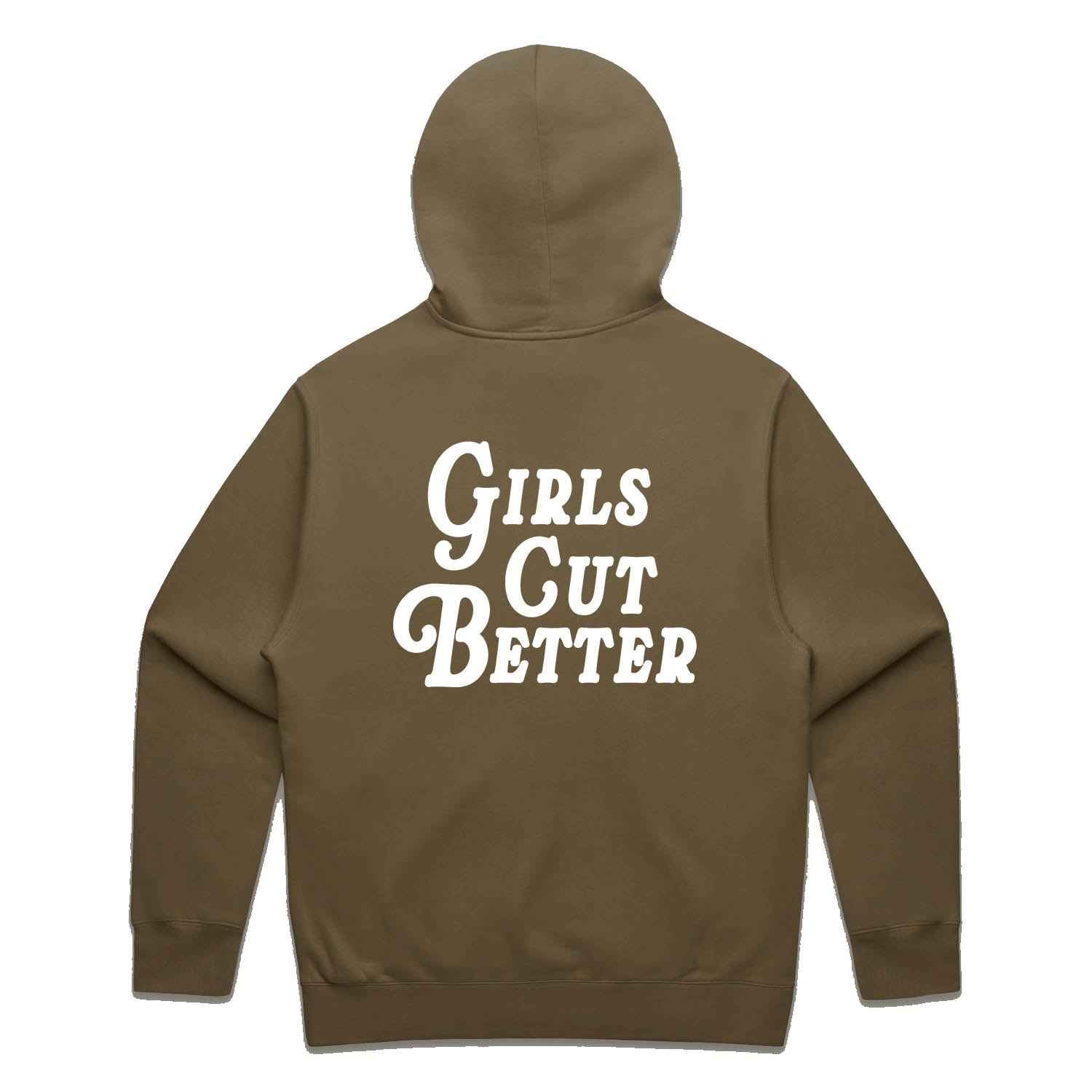 Girls Cut Better Sweatshirt - Brown