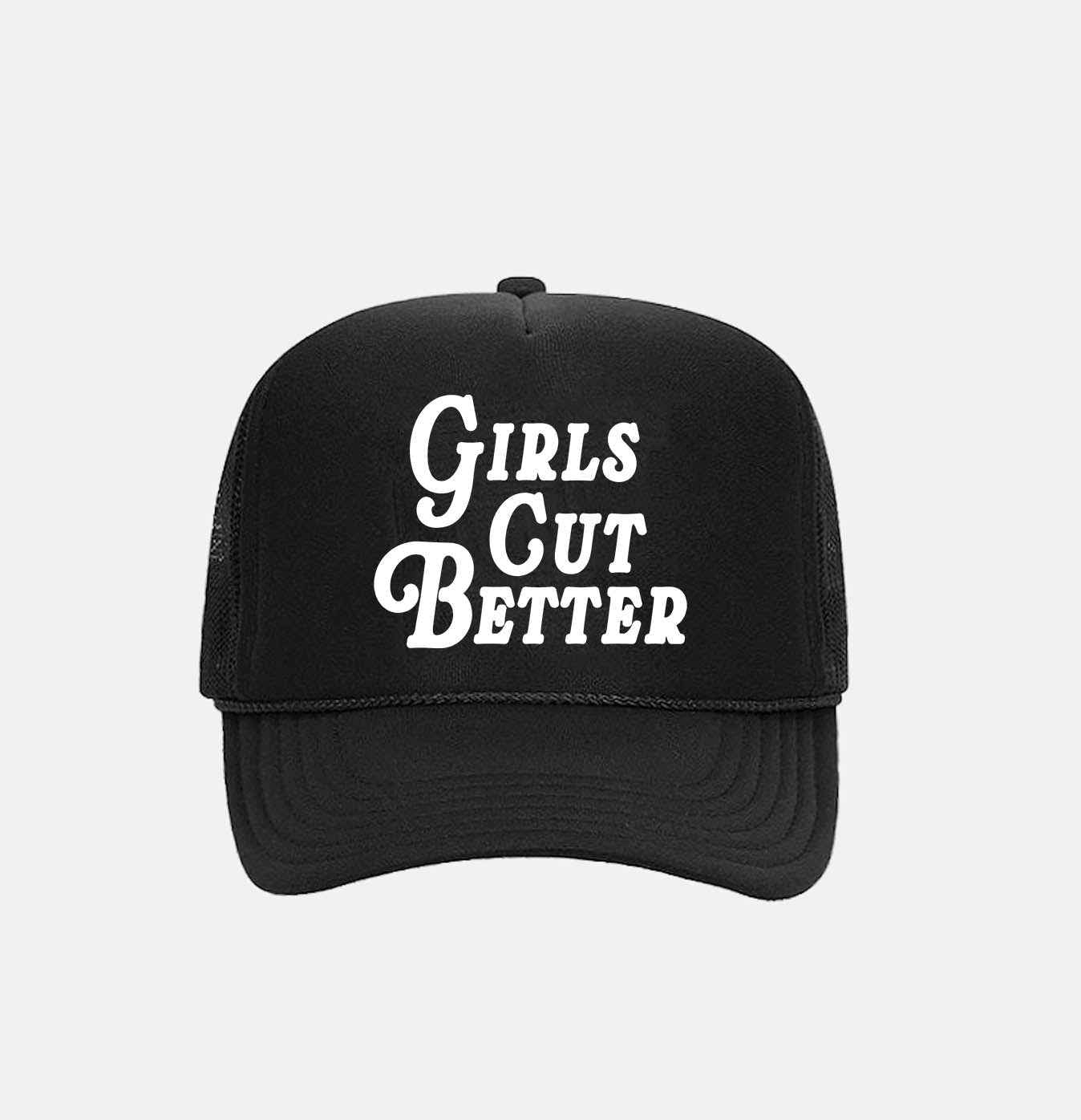 Girls Cut Better Trucker - Black