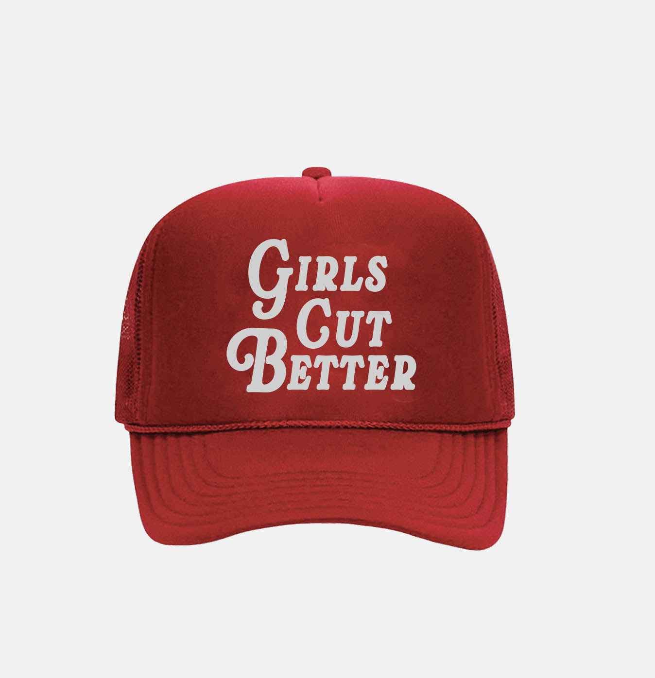 Girls Cut Better Trucker - Red