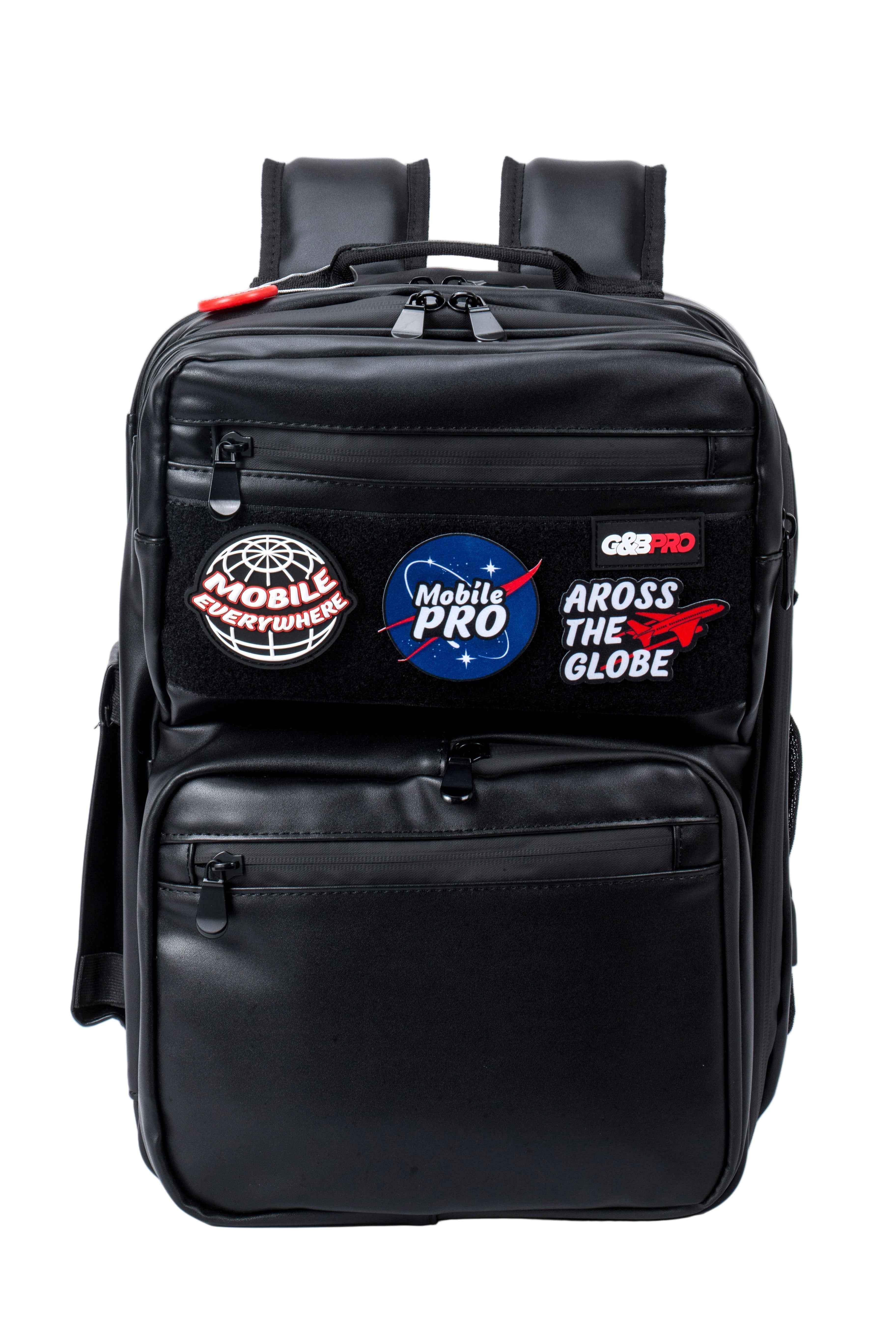 Premium Leather Mid-Size Backpack Mobile Station SE