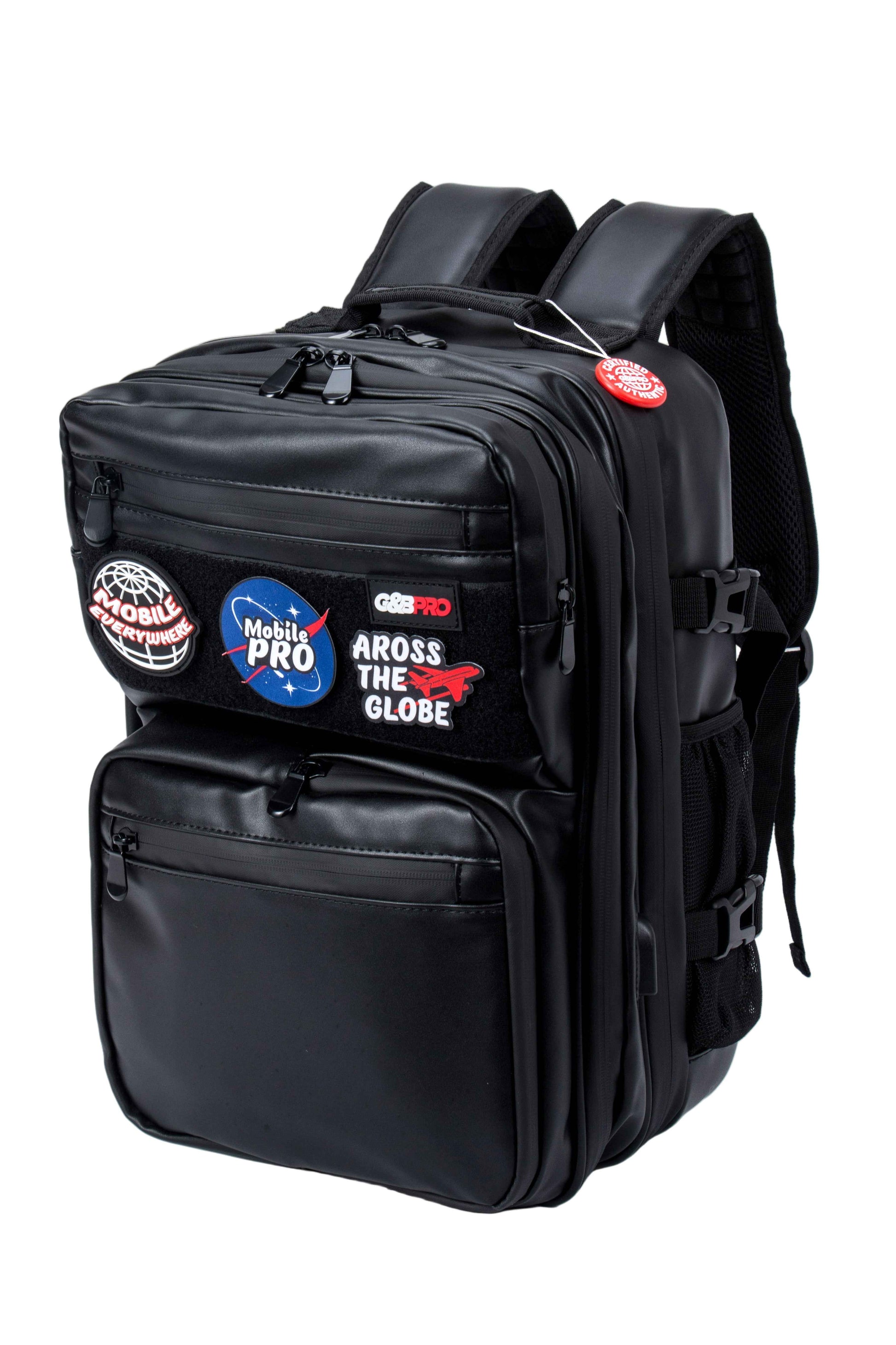 Premium Leather Mid-Size Backpack Mobile Station SE