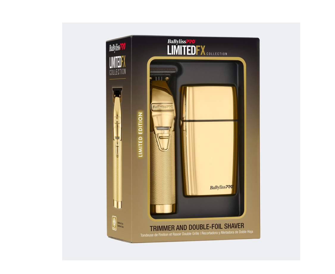 BaBylissPRO Fx+ Trimmer and FX02 Shaver Combo - Gold