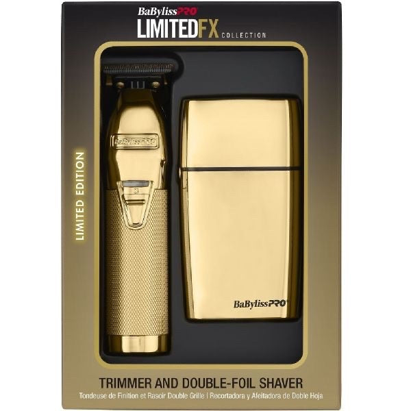 BaBylissPRO Fx+ Trimmer and FX02 Shaver Combo - Gold