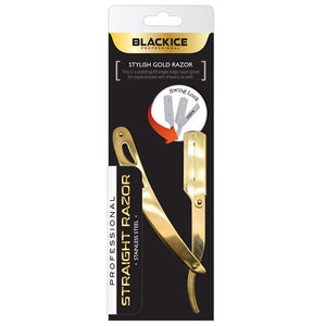 Black Ice Professional Straight Razor - Gold BIR002GOL