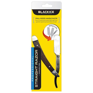 Black Ice Professional Straight Razor - Black/Silver BIR002BLA