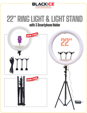 Black Ice  Ring Light w/stand