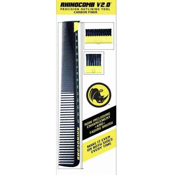 M1 Innovations RhinoComb V2.0 Carbon Fiber Precision Outlining Comb