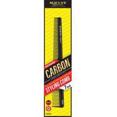 Black Ice Carbon Styling Comb 7 inch