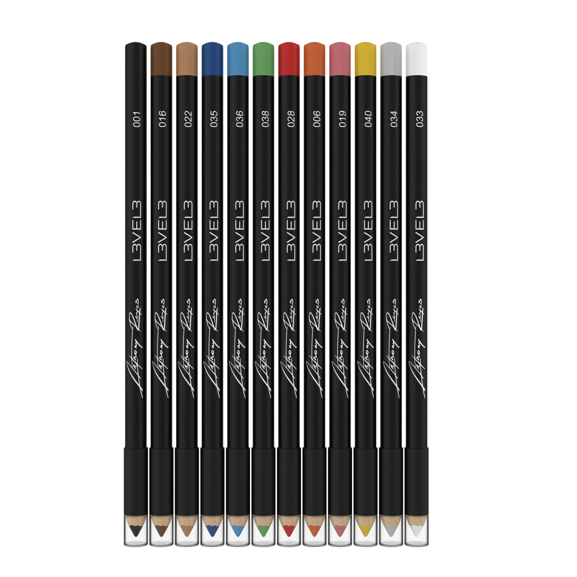 Level 3 12pc Pencils Assorted Colors
