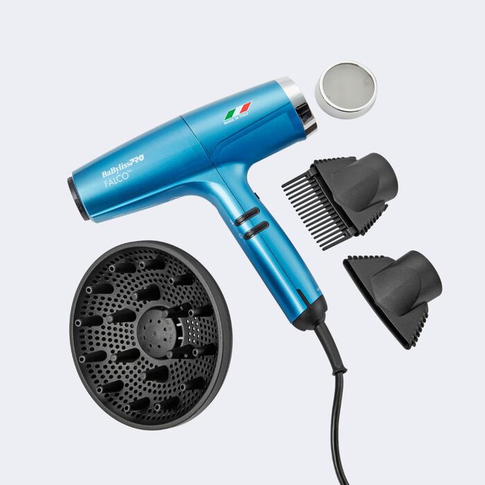 BabylissPro Nano Titanium Falco Blow Dryer Blue BNT8550