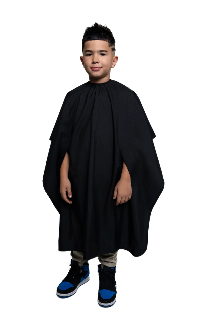 Barber Strong - Hands Free Junior Cape - Black