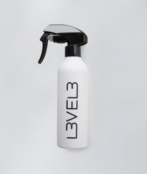 Level 3 Rubberized Spray Bottle - White