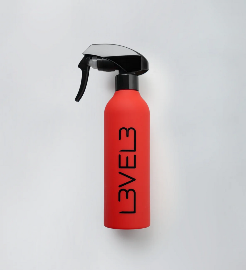 Level 3 Rubberized Spray Bottle - Red