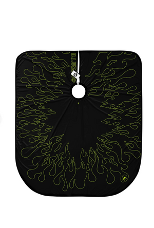 Illuzien Cape - Black/Volt Outline Flames