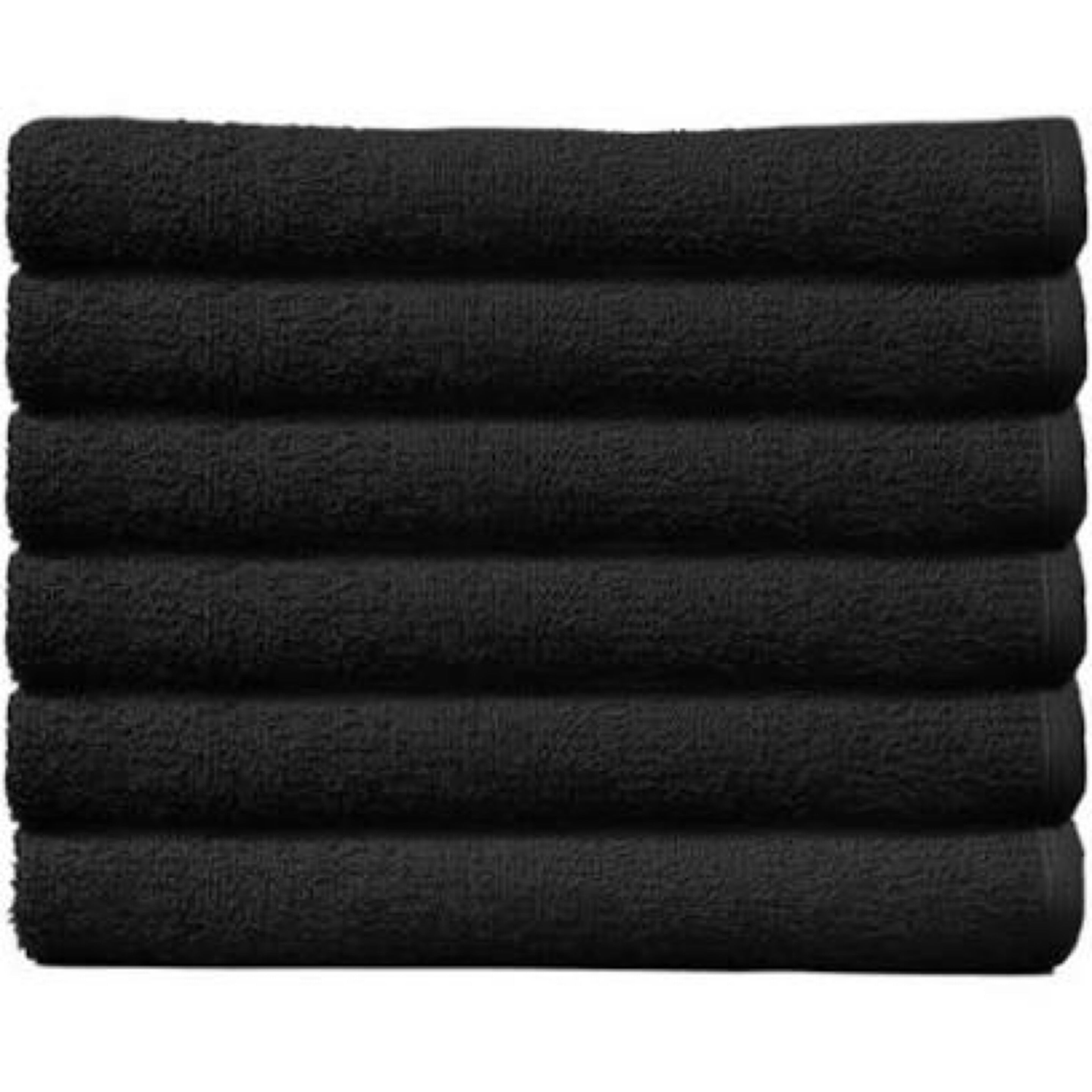 ProTex Edge Jet Black Towels 12pk