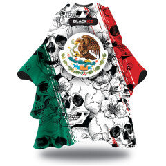 Black Ice Barber Cape - Calaveras