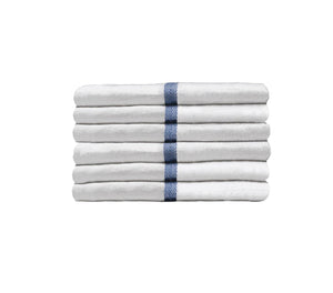ProTex Bleach Guard Barber Towels 12pk - Blue Stripe
