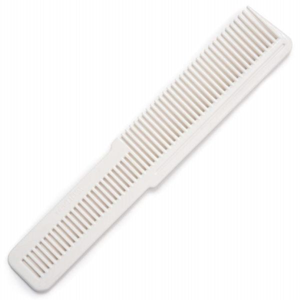 Flat Top Clipper Comb White