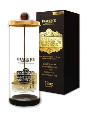 Black Ice Professional Glass Sanitizing Jar 38oz