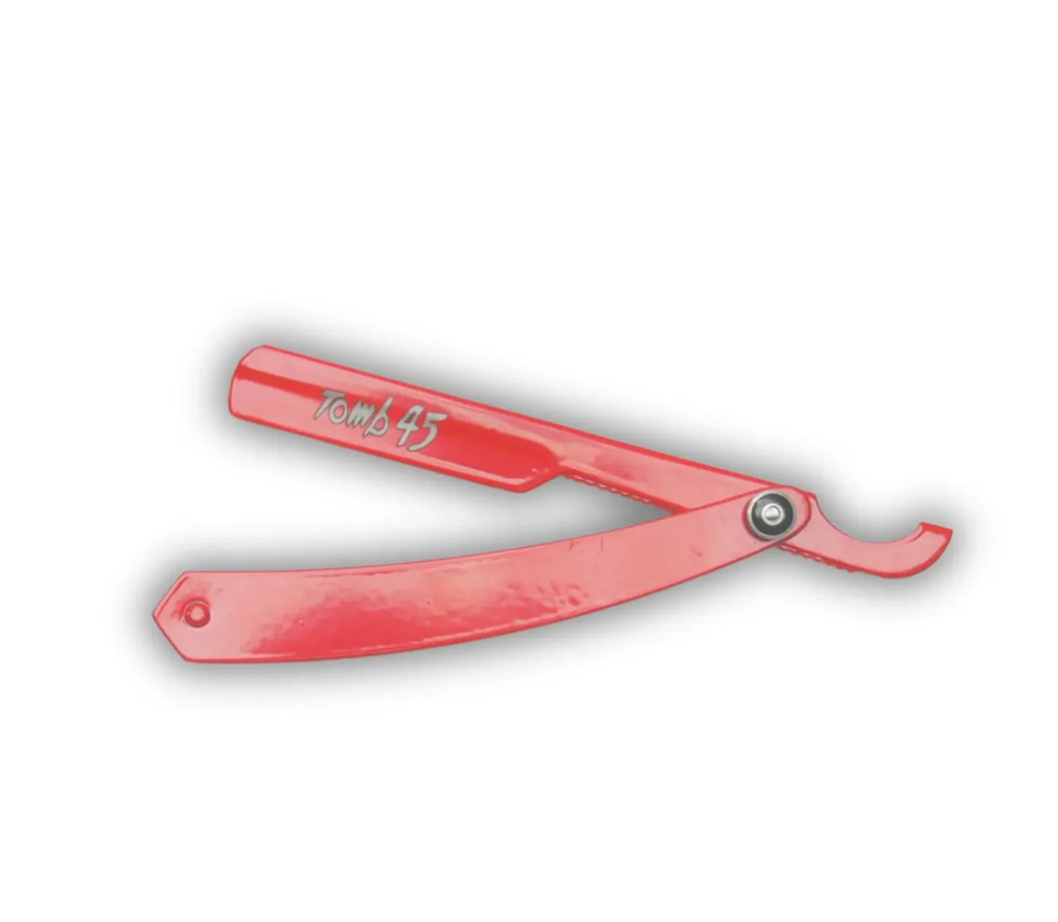 Tomb45 Precision Straight Turkish Razor - Red