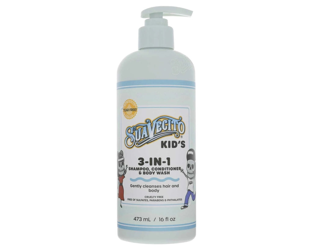 Suavecito Kid's 3-in-1 Shampoo, Conditioner, & Body Wash Milk & Honey Scent