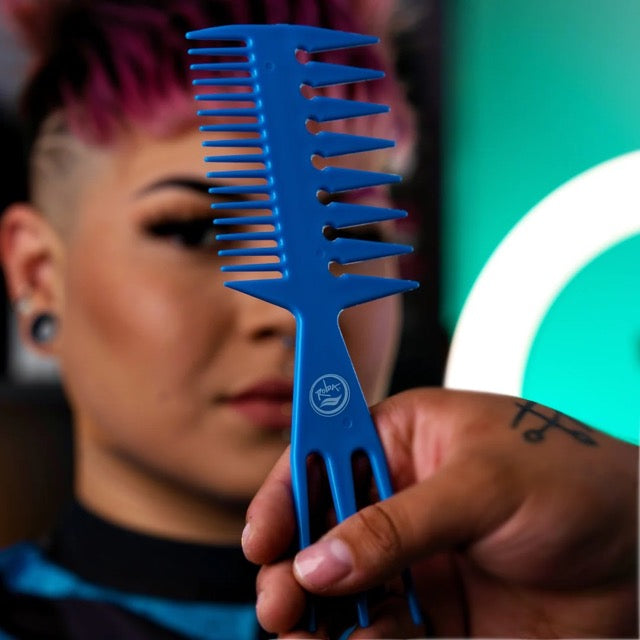 Rolda Barber Fish Comb - Blue