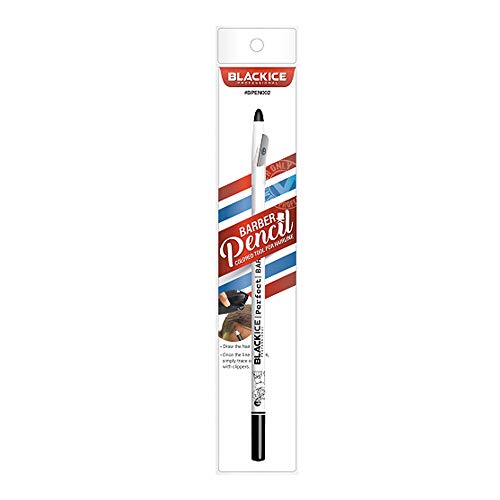 Black Ice Barber Pencils - White