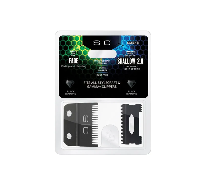 StyleCraft Black Diamond Fade Blade w/Shallow Tooth Cutter