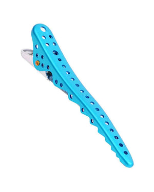 YS Park Shark Clip - Light Blue Metal