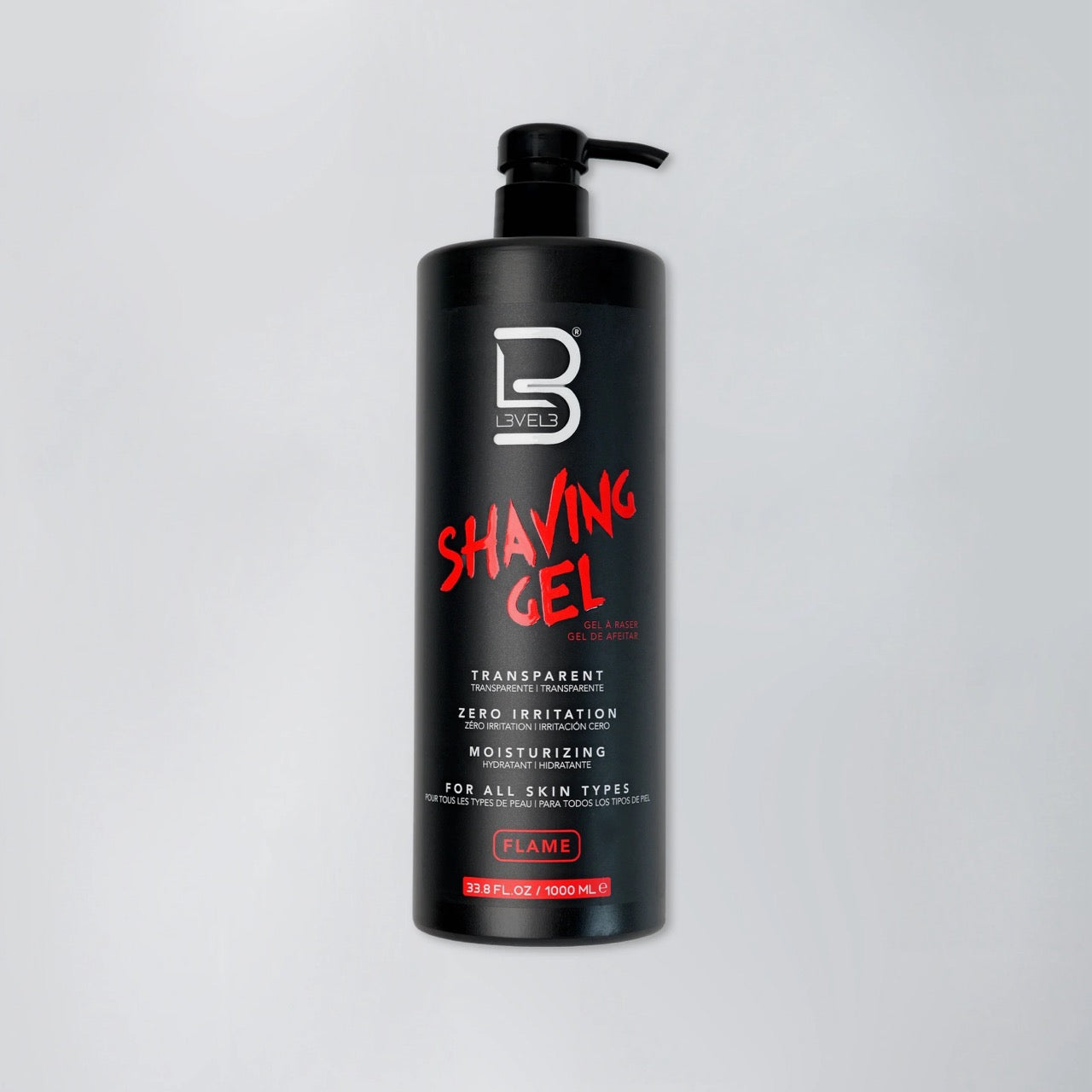 Level 3 Shave Gel Flame 1000ML